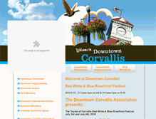 Tablet Screenshot of downtowncorvallis.org